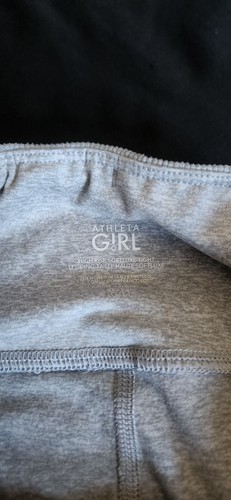 Athleta Girl Softluxe Tight Light Gray Ribbed Leggings XL 14 - Picture 4 of 5