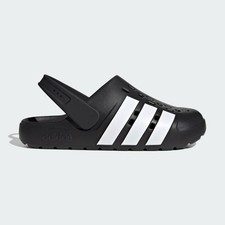 Adidas Adilette Clog 2.0 Unisex Black White Slip-On Clogs Sandals JQ8058
