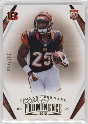 2013 Panini Prominence Gold 45/199 Giovani Bernard #137 Rookie RC 0q3