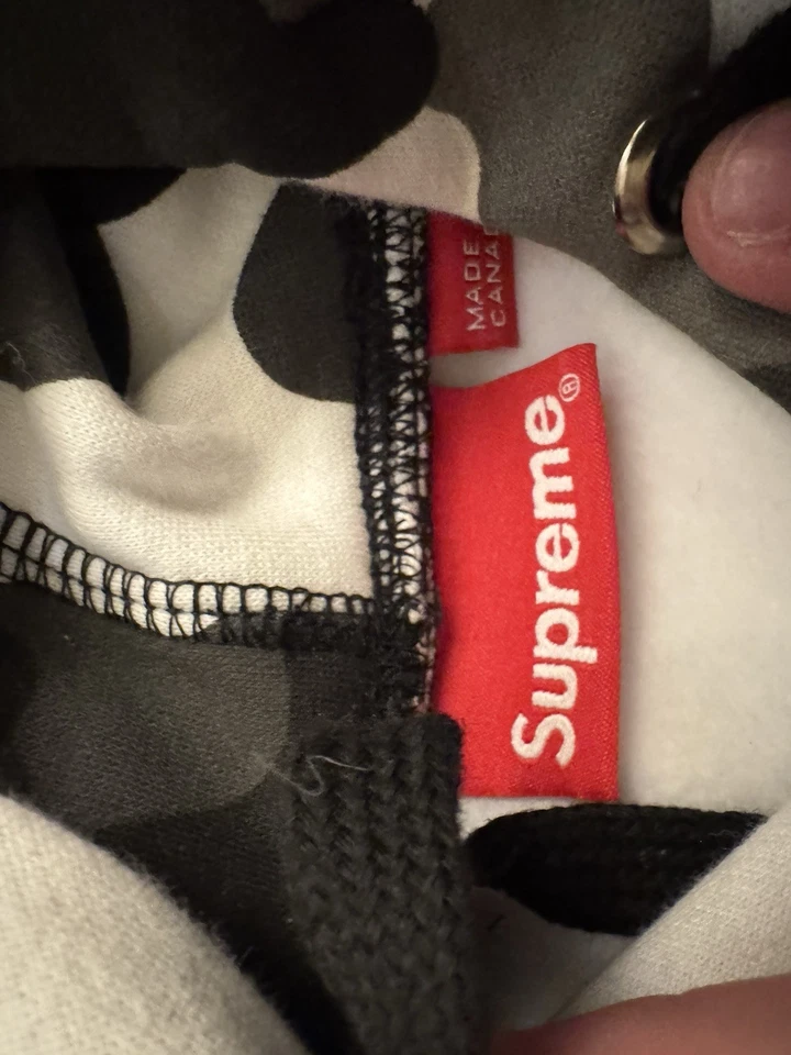 Sudadera con Capucha Supreme Box Logo Camuflaje para Nieve FW13 Súper Rara Original Talla Mediana Foto 4 de 4
