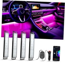 Car Lights Interior, Smart APP 3 Buttons Control RGB Cigarette Lighter