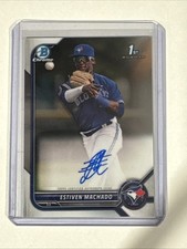 2022 Bowman Chrome Estiven Machado Auto 1st Prospect #CPA-EM Blue Jays