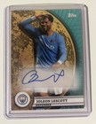 Joleon Lescott Auto /75 Topps Manchester City Blue Moon