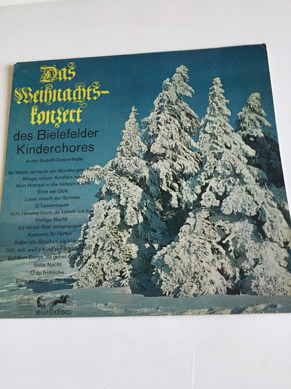 Classical Eurodisc 747651K   Lp Record Das Weihnachtskonzert Des Bielefelder