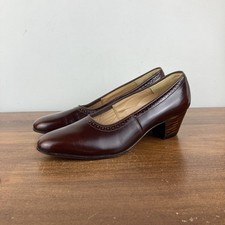 Musebeck FSP Vintage Heels Brown Patent Leather Women s Size 7 3A Made In USA
