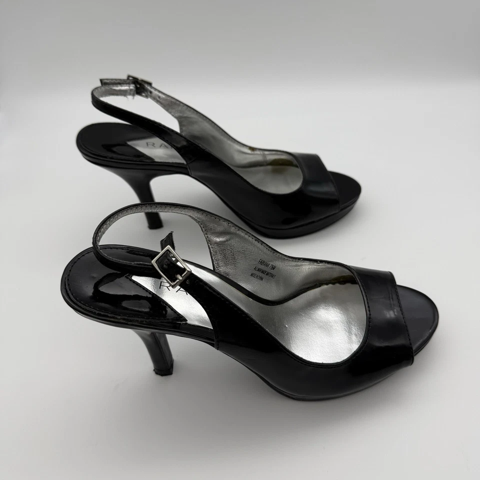 ZAPATOS NEGROS RAMPAGE FABIANA WM TALLA 7,5 M HONDA PUNTA ABIERTA Foto 2 de 4