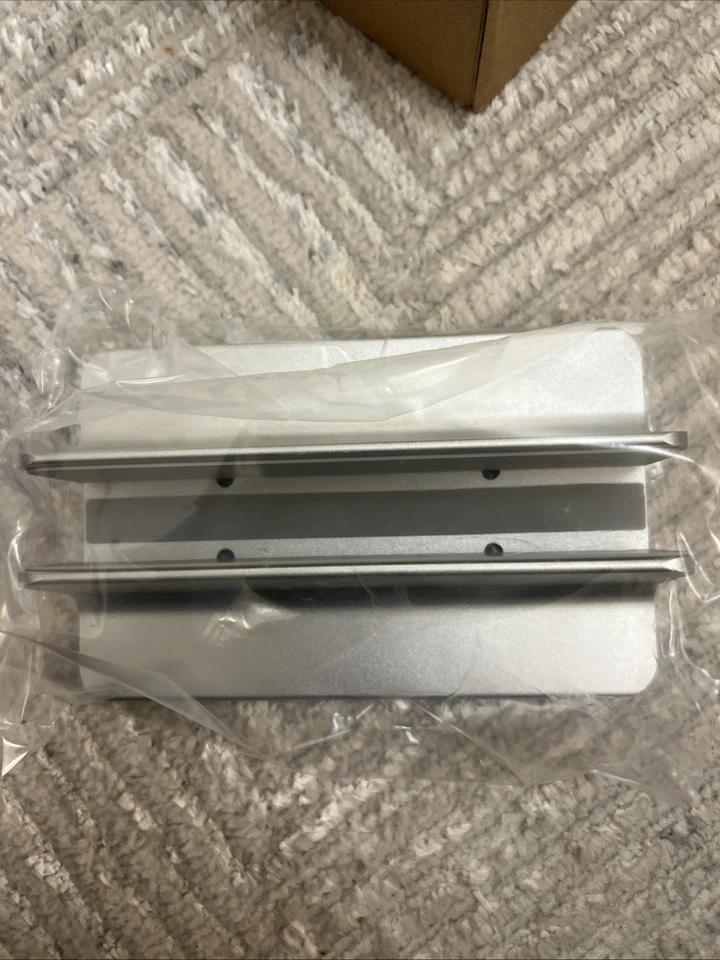 Vertical Laptop Stand [Adjustable] Desktop Aluminum Compact Fit All Sizes Silver - Image 3 of 4