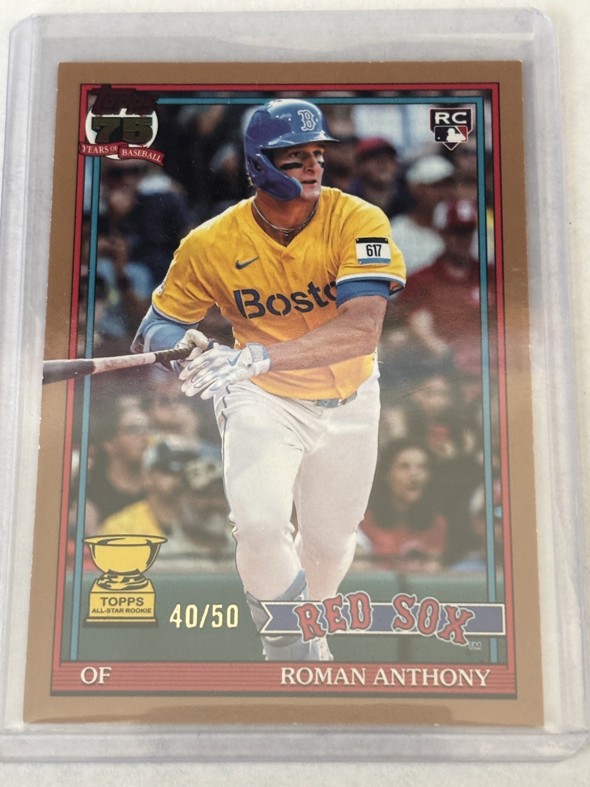 Roman Anthony Gold /50 RC #T91-71 1991 Topps Baseball Rookie Topps Baseball 2026