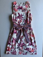 NWT, Cremieux, Tropical Floral Sleeveless "Sam" Dress, Size 4