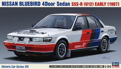 HASEGAWA - NISSAN Bluebird Sedan - SSS-R Early 1987 weiss zum Zusammenbauen u...