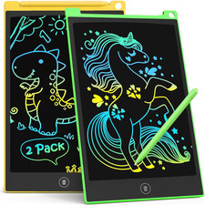 2 Pack LCD Writing Tablet for Kids, Mess Free 8.5 Inch Drawing Pad
