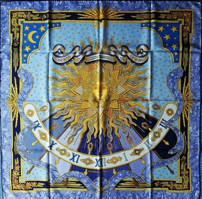 HERMES Carre 90 CARPE DIEM Silk Scarf Women | eBay