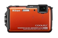 Used Nikon Digital Camera COOLPIX AW110 Waterproof 18m Shockproof 2m Sunshine