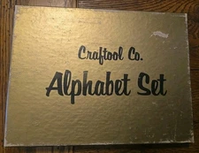 Craftool Co Alphabet Stamp .75" Leather Art Tools Stamps Complete Set 8133 