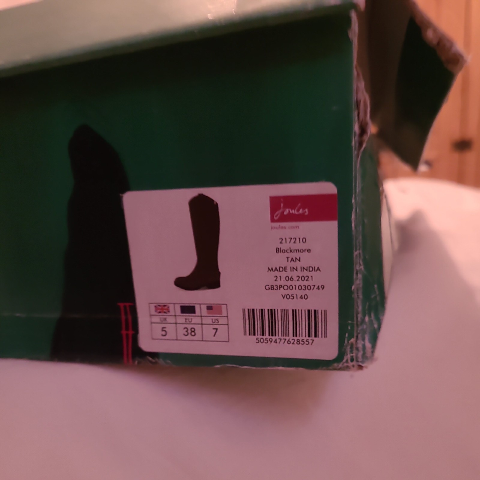 Joules Blackmore Women's Equestrian Style Boots - Tan, UK 5 image 9