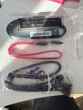 SATA 3 data cable 6gb, 18 inches long, Latched. Brand New, Pack of 5 (black/red)