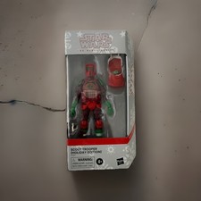 Star Wars  The Black Series Scout Trooper Grogu  Holiday Edition  NIB RARE