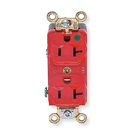 Hubbell Wiring Device-Kellems Hbl8300ilr Straight Blade Receptacle, 5-20R, 20