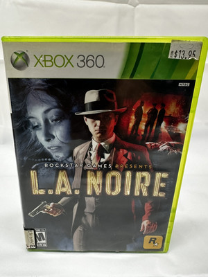 LA Noire Microsoft Xbox 360 Video Game with Manual Tested 3 Disc L.A. Noire