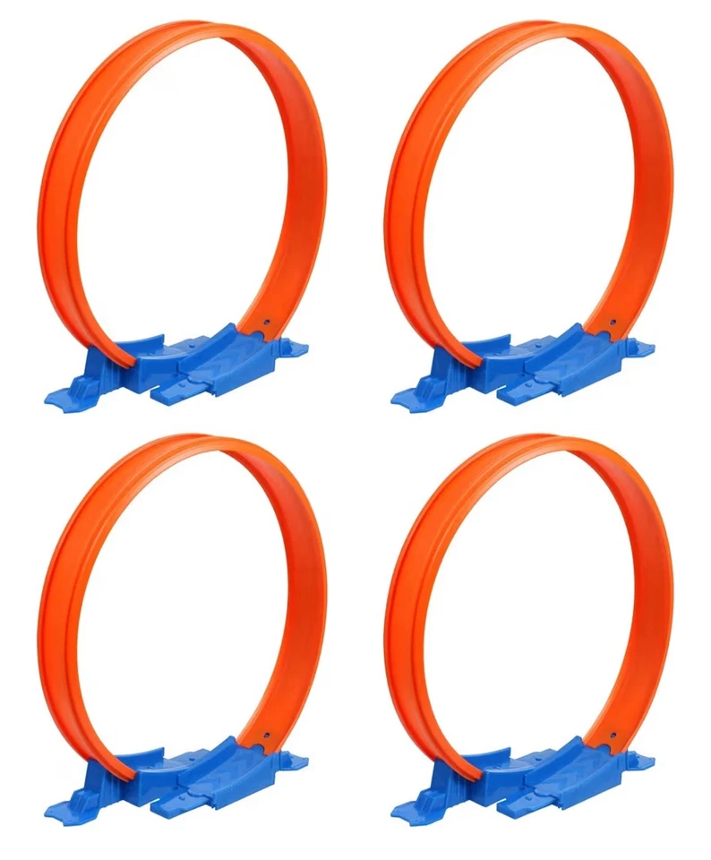 4 Hot Wheels Loop Builder Race Track 2-piece Set New Orange Track HW Loop 24" - Image 2 of 2