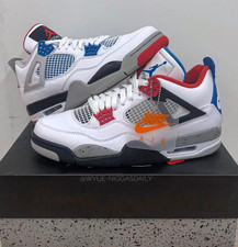 Jordan 4 Retro SE "What The" Retro Mid-Top Basketball Shoes Men's Size US 7-12