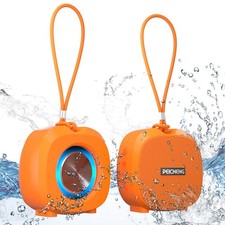 Speaker, Small Portable Bluetooth Wireless IPX5 Waterproof Shower Speaker,Lou...