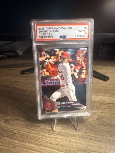 Shohei Ohtani 2018 Topps National Baseball Card Day Los Angeles Angels PSA 8 #8
