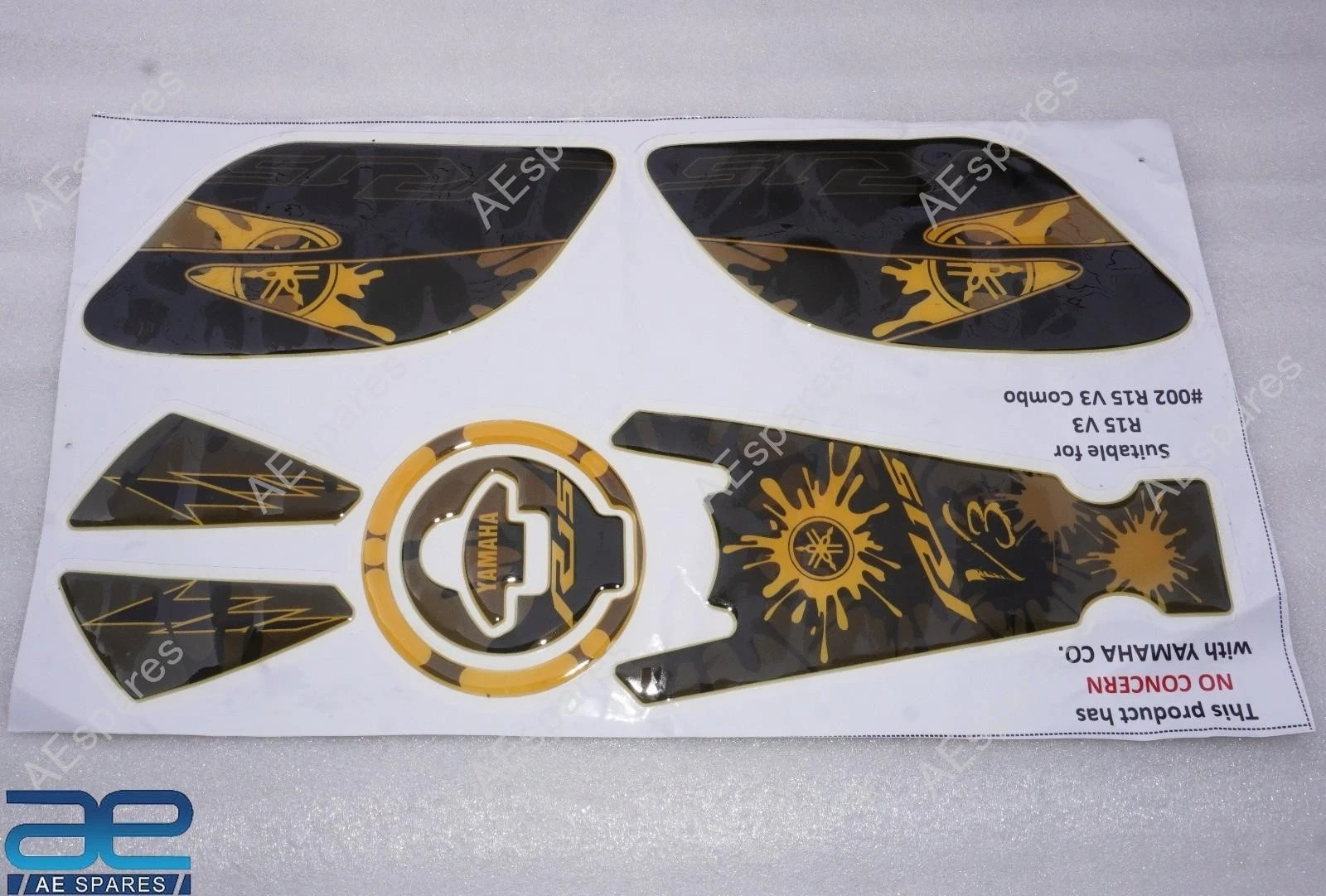 Full Graphics Decals Sticker Kit Compatible With Yamaha R15 V3 view 5