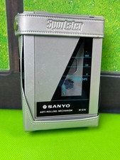 Sanyo M-G15 portable cassette player and its carrying case Vintage