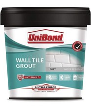 UniBond 2643633 UltraForce Wall Tile Grout Grey 1.38kg Anti Mould Waterproof