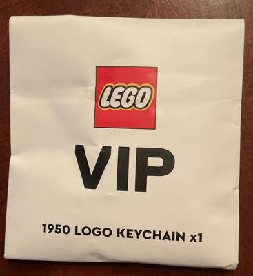 LEGO VIP Insiders Retro Spinning 1950 Logo Keychain 5007093 Key Ring