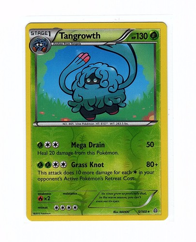 Tangrowth 5/160 XY - Primal Clash Reverse Holo Rare Pokemon Card