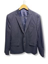 H M Men s Navy Blue Slim Fit Two-Button Blazer Suit Jacket 40 Chest NWOT
