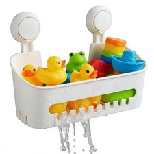 Bath Toy Storage Organizer,Bathtub Toy Holder with Drain Holes,Shower Caddy f...