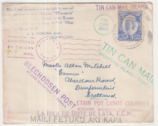 201 - Tonga 1938 Tin Can Mail cover to Scotland