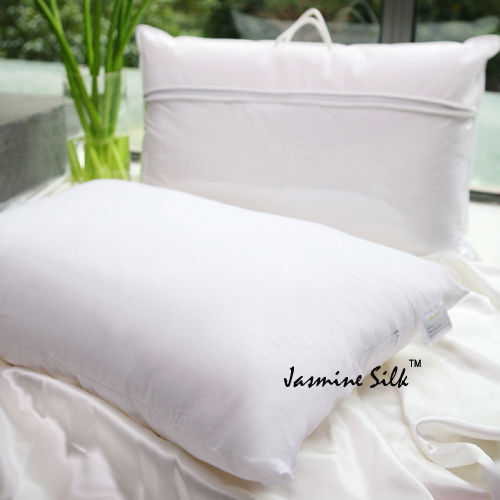 Jasmine Silk de Lujo 100% Seda Almohada Mulberry Relleno Rey 50x90cm - Imagen 1 de 2