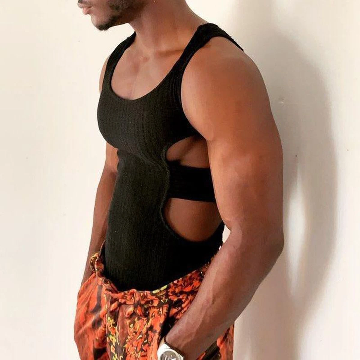 Men's low cut workout hotsell tank tops