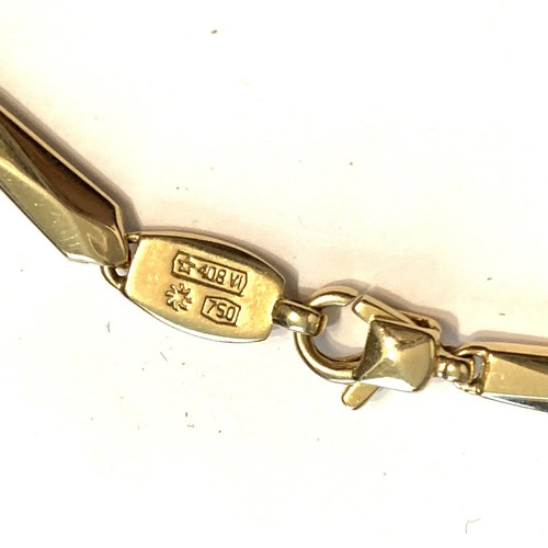 CHIMENTO 750 18K Yellow Gold Unisex 7.5" Bamboo Link Bracelet - Picture 2 of 8