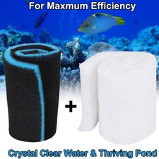 For Aquarium Bio Sponge Activated Carbon Filter Media Pad Fish Tank Sump Pond