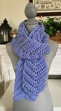 Handmade Crochet Chevron Women Chunky Scarf Neck Warmer Acrylic Yarn Assorted
