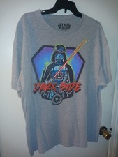 STAR WARS USED DARTH VADER T-SHIRT Size XL Sith Lord Dark Side Faded Style