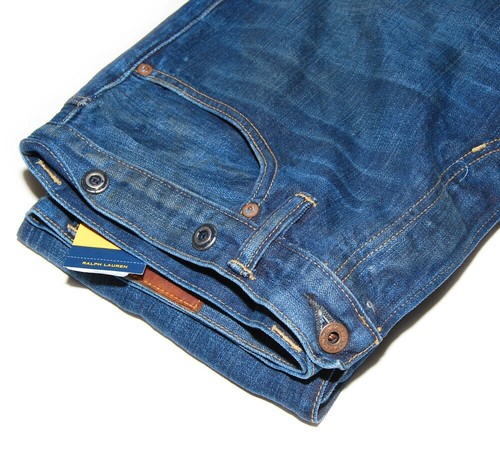 $395 Polo Ralph Lauren Rugby Denim Selvedge Jeans Straight USA Buckleback 30/30 - Picture 3 of 5