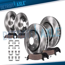 8pc Front and Rear Rotors Brake Pads for Hyundai Santa Fe Sport XL Kia Sorento