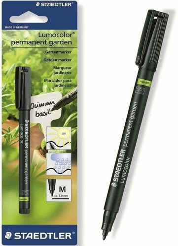 Staedtler Garten Marker Schwarz Stift Permanent Außen Marker Wasserfest X 2 Pens - Bild 2 von 4