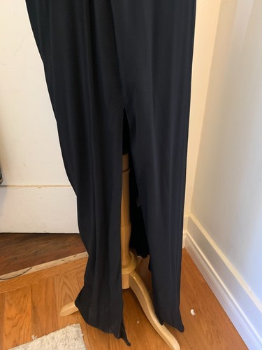$298 Leon Max Limited Edition Maxi Dress Black Tiered Formal Gown Size M NWT - Picture 6 of 9