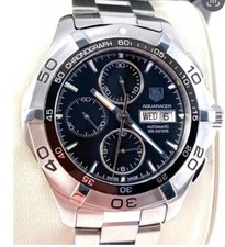 TAG Heuer Calibre 16 Chronograph Aquaracer Mens Watch Model CAF2010 Exc. Cond..