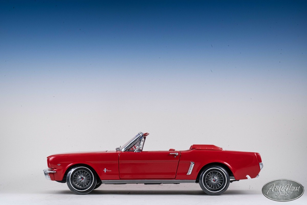 1/18 1964 Precision 100 Collection Ford Mustang Convertible Red | eBay