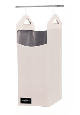 The Fine Living Co. Hanging Laundry Hamper Bag Heavy Duty Hanger Space Saving Cl