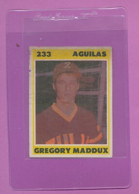 VENEZUELAN GREG MADDUX HOF ROOKIE 1987 VENEZUELA LEAGUE 233 LOW