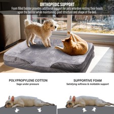New Large Orthopedic Memory Foam Pet Dog Bed Removable Cover US